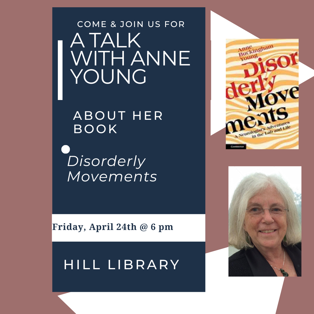 Strafford resident, Anne Young, will talk about her book, Disorderly Movements.