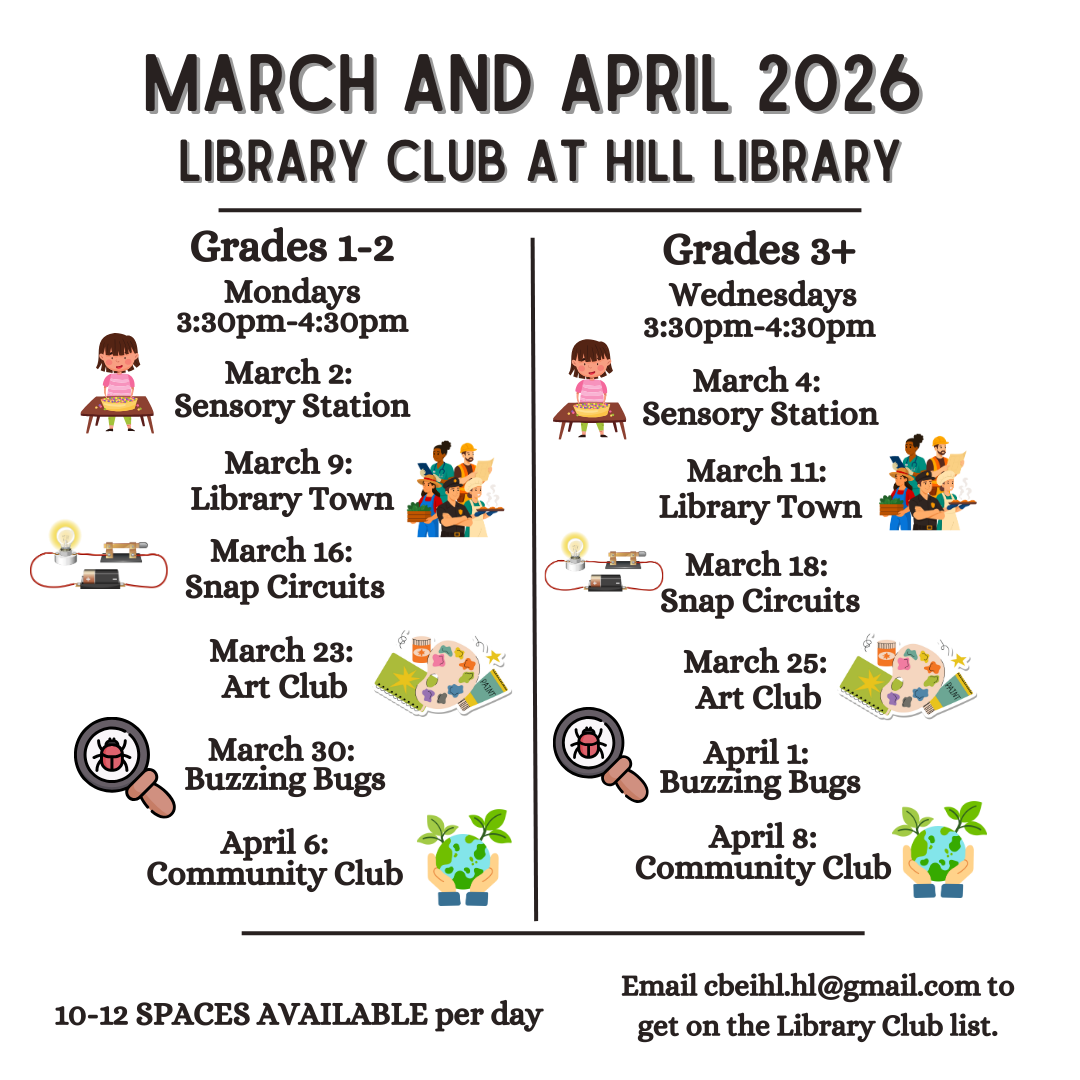 Grades 1-2 Library Club