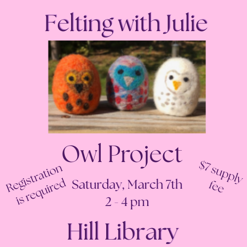 Felting with Julie-Owls!